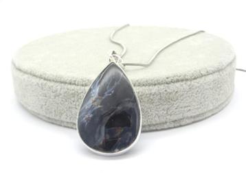 Pietersiet hanger in 925 zilver (transformatie steen) beschikbaar voor biedingen