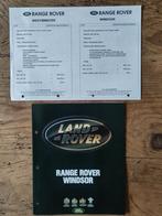 Range Rover Classic Windsor V8 folder + prijslijst 1992/1993, Ophalen of Verzenden, Gelezen, Overige merken
