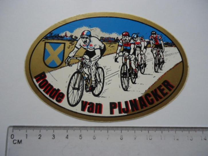 sticker oud Ronde van PIJNACKER wielrennen racefiets sport, Verzamelen, Stickers, Zo goed als nieuw, Bedrijf of Vereniging, Verzenden