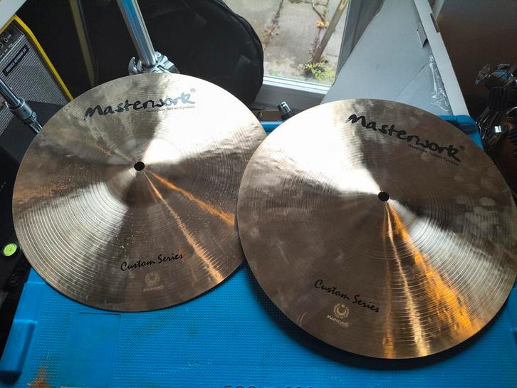 Masterwork Custom Series 14 inch Hi-Hat Bekkenset, Muziek en Instrumenten, Percussie, Zo goed als nieuw, Ophalen of Verzenden