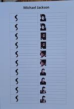 100 Jukebox titelkaartjes (Michael Jackson), Verzamelen, Automaten | Jukeboxen, Ophalen of Verzenden, 1970 tot heden, Overige merken