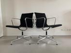 2x Vitra Eames ea108 stoelen hopsak zwart, Vitra, Zwart, Ophalen of Verzenden, Zo goed als nieuw