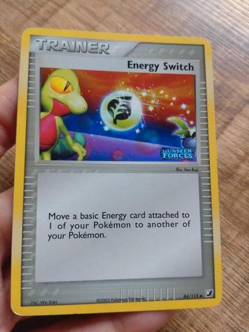 Energy Switch (UF 84) stamped
EX Unseen Forces Pokémon  beschikbaar voor biedingen