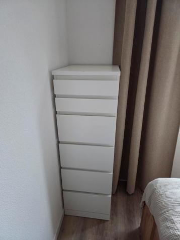 Ikea Malm ladekast met 6 lades - afbeelding 1