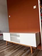 Tv Meubel wit, Ophalen, Gebruikt, 150 tot 200 cm, Minder dan 100 cm