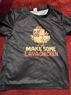 Minecraft T-shirt met Steve's tekst "Make some Lava chicken", Ophalen of Verzenden, Zo goed als nieuw, Jongen, Shirt of Longsleeve