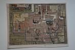 DEN HAAG PLATTEGROND LA HAIE KOPERGRAVURE GEKLEURD 1697 E96, Gelezen, Verzenden, Voor 1800, Landkaart