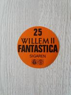 sticker 25 WILLEM II FANTASTICA sigaren, Ophalen of Verzenden, Zo goed als nieuw, Merk