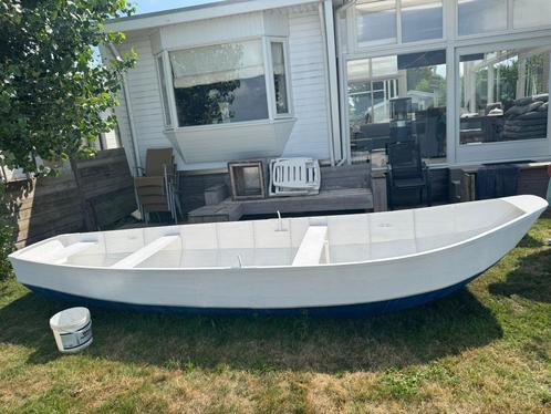 stalen vlet van 4,75 meter lang te koop ( visboot, boot ), Watersport en Boten, Sloepen, Gebruikt, Tot 10 pk, 3 tot 6 meter, Geen motor