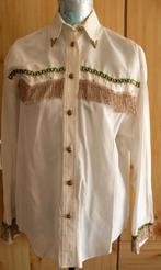 blouse met kraanvogel lovertjes, Ophalen, Zo goed als nieuw, Maat 42/44 (L), Wit