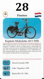 Verzamelkaartje bromfiets kaptein mobylette av3 ( 1950, Ophalen of Verzenden, Zo goed als nieuw