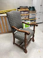 Antieke Fauteuil hout en stof, Ophalen