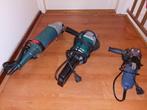 Partij van 3 Slijpmachines, Ophalen, Gebruikt, 1000 watt of meer, Haakse handslijpmachine