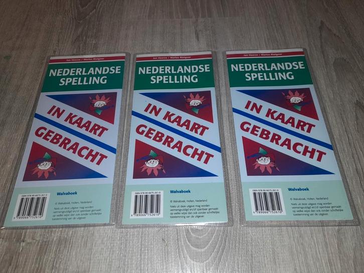 Spellingsregels kaart, Boeken, Schoolboeken, Zo goed als nieuw, Nederlands, Overige niveaus, Ophalen of Verzenden