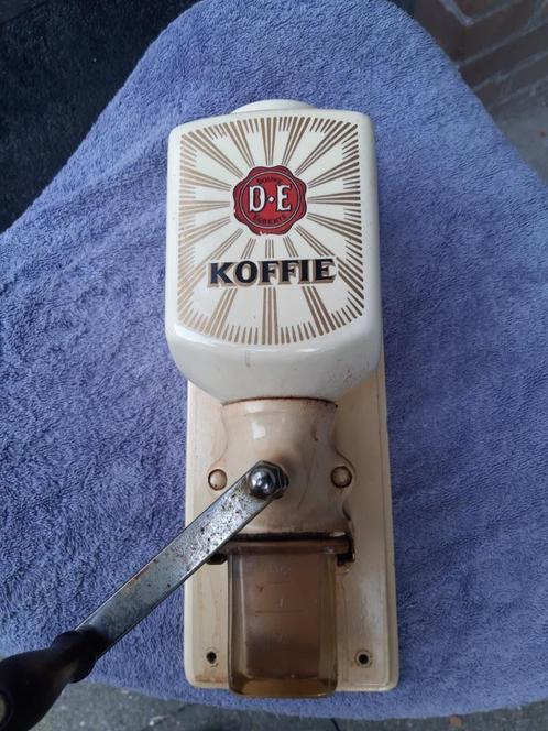 D.E Douwe Egberts koffiemolen. Wandmolen, Vintage, in prima, Antiek en Kunst, Antiek | Keukenbenodigdheden, Ophalen of Verzenden