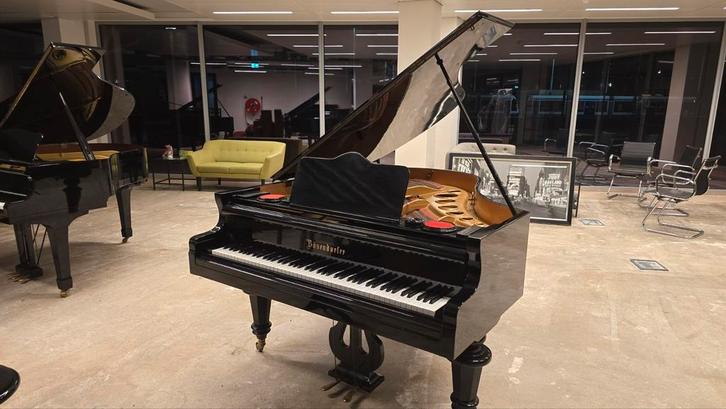 Antieke Bösendorfer vleugel ca 168 cm, Engels mechaniek., Muziek en Instrumenten, Piano's, Gebruikt, Vleugel, Zwart, Ophalen of Verzenden