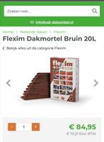 Flexim; bruin. 15 repen. Dus1,5 doos (=120 euro), Doe-het-zelf en Verbouw, Ophalen, Nieuw, Zwart