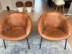 Walter Knoll design stoel, Twee, Mooi design modern comfortabel, Metaal, Bruin