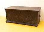 Houten dekenkist met sleutel 31731