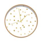 Kinderklok Wandklok Klok Confetti Goud Dutch Sprinkles, Info@dutchsprinkles.nl, Ophalen of Verzenden, Dutch Sprinkles, Klok