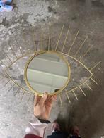 Gouden Spiegel Xenos - Oogvorm, Minder dan 50 cm, Ophalen of Verzenden, Zo goed als nieuw, Minder dan 100 cm