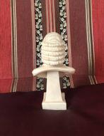 Retro componist Bach buste beeld witte borstbeeld,, Ophalen of Verzenden, Gebruikt, Mens