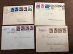4 Duitse bezetting enveloppen 1940, Ophalen of Verzenden, Envelop