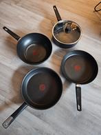 Tefal pannenset - 2x koekenpan, 1x braadpan en 1x wokpan, Ophalen, Gebruikt, Overige materialen, Pannenset