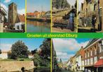 Q712 ongelopen ansichtkaart groeten uit sfeerstad elburg, Ophalen of Verzenden, Gelderland