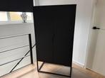 Zwarte stalen kast, Ophalen of Verzenden, Zo goed als nieuw