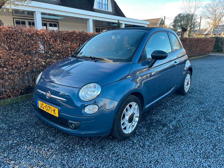 Fiat 500C 0.9 85pk Turbo Twinair 2012 Blauw, Auto's, Fiat, Particulier, 500C, ABS, Airbags, Bluetooth, Centrale vergrendeling