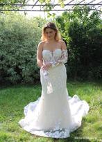Bruidsjurk met afneembare mouwen, Ophalen, Nieuw, Wit, Trouwjurk