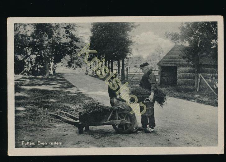 Putten - Even rusten [KRST009-0840, Verzamelen, Ansichtkaarten | Nederland, Gelopen, Gelderland, 1920 tot 1940, Verzenden