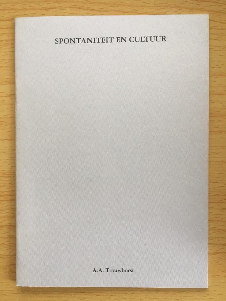 Spontaniteit en Cultuur, Boeken, Overige Boeken, Gelezen, Ophalen of Verzenden