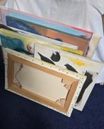 Professionele houten spanramen (spieramen) met doek, Ophalen of Verzenden, Gebruikt, Acrylverf