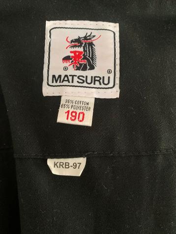 Matsuru Karatepak Zwart Maat 190 beschikbaar voor biedingen