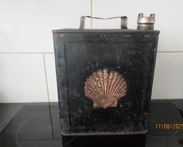 SHELL BENZINE BLIK-PETROLEUM SPIRIT HIGHLY -ZELDZAAM-1938 beschikbaar voor biedingen