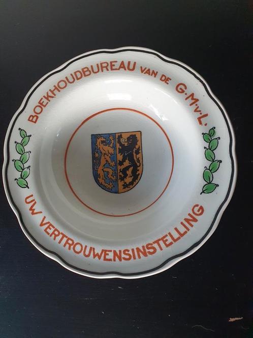 Asbak G.M.v.L Goedewagen Gouda, Verzamelen, Rookartikelen, Aanstekers en Luciferdoosjes, Zo goed als nieuw, Asbak, Ophalen of Verzenden