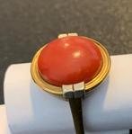4 Gouden ringen + 1 hanger met Edelstenen 14 Krt, Ophalen, Met edelsteen, Zo goed als nieuw, 17 tot 18