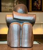 Groot Keramisch beeld van Giuseppe Lamers getiteld Denker., Ophalen