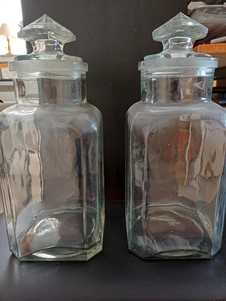 Vintage Apothekerspotten - Set van 2, Antiek en Kunst, Antiek | Glas en Kristal, Ophalen