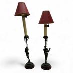 Twee bronzen kandelaars ~ Jacques louis Gautier (1831-1874), Antiek en Kunst, Ophalen of Verzenden, Koper of Brons