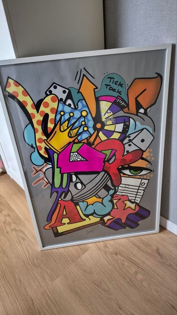 Tick Tock van Crash, Antiek en Kunst, Kunst | Schilderijen | Abstract, Ophalen