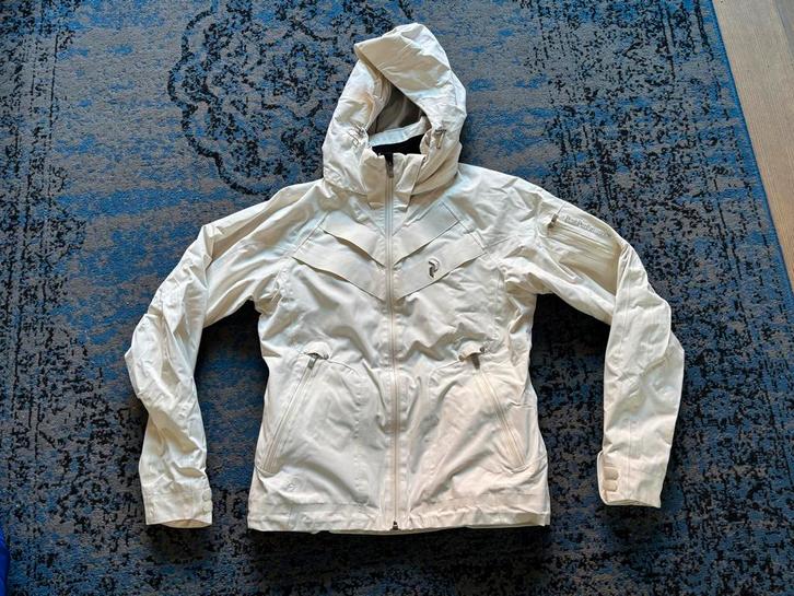 Peak Performance Ski Jas Dames - Maat M - Wit, Kleding | Dames, Wintersportkleding, Zo goed als nieuw, Jack, Ophalen of Verzenden