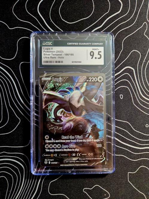 Lugia V 186/195 CGC 9,5 Mint+, Hobby en Vrije tijd, Verzamelkaartspellen | Pokémon, Zo goed als nieuw, Losse kaart, Ophalen of Verzenden