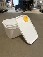 Kunststof emmer met deksel – 10 liter (wit), Huis en Inrichting, Emmers, Ophalen, Zo goed als nieuw, Kunststof, Met deksel