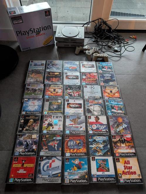 PlayStation 1 Set | 2 Consoles | 35 Games | 3 Controllers |, Spelcomputers en Games, Spelcomputers | Sony PlayStation 1, Zo goed als nieuw
