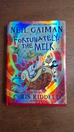 Fortunately the milk- Neil Gaiman & Chris Riddell (Engels), Ophalen of Verzenden, Zo goed als nieuw