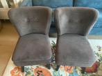 Twee donkergrijze antraciet fauteails, Ophalen, 75 tot 100 cm