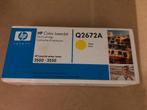 HP Q2672A gele tonercartridge, Ophalen of Verzenden, Nieuw, Toner, HP (ORIGINEEL)